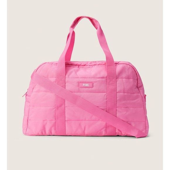 PINK VS Quilted Weekender Duffle Bag Victoria Secret - Picture 1 of 5